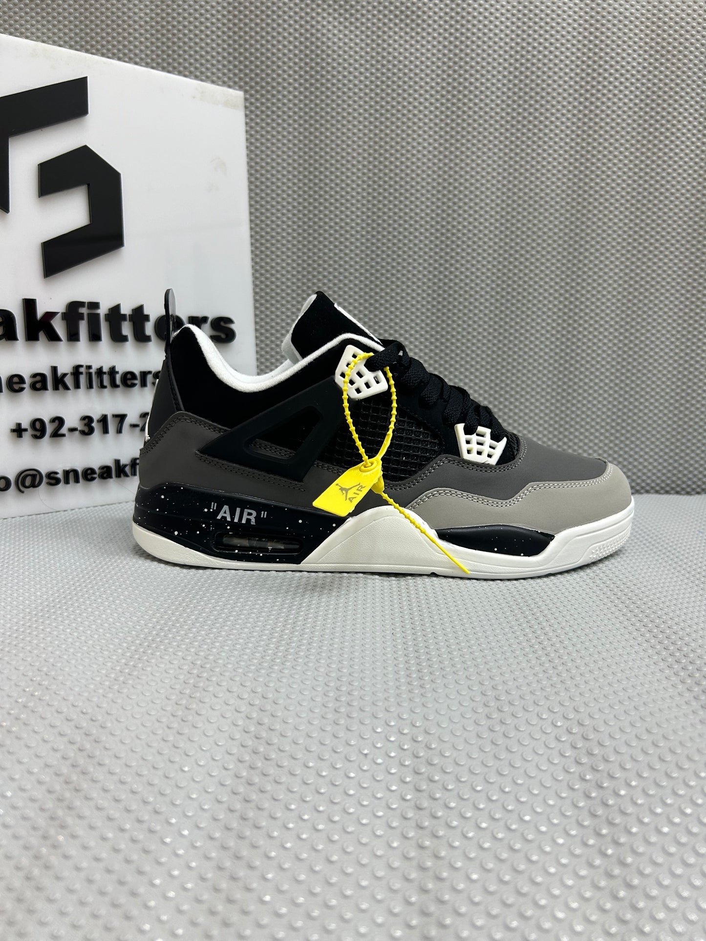 AR JDN 4 - Retro -  (WS) - Black with Gray