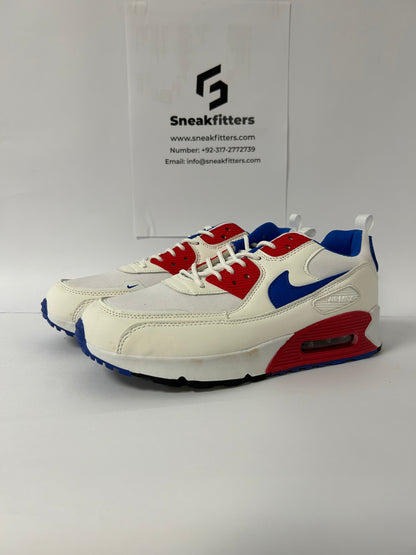 NKE Air Max 90 - Premium - Red Blue