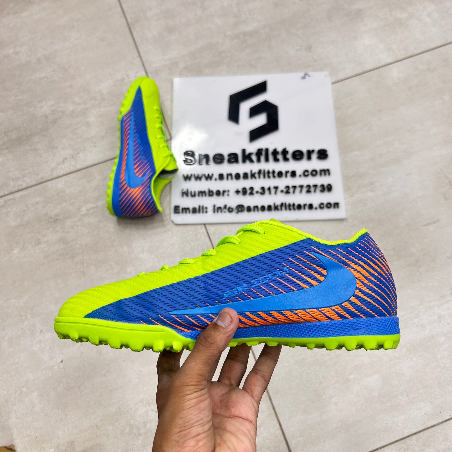 Football - NK Air Zoom - Gripper - Green Blue