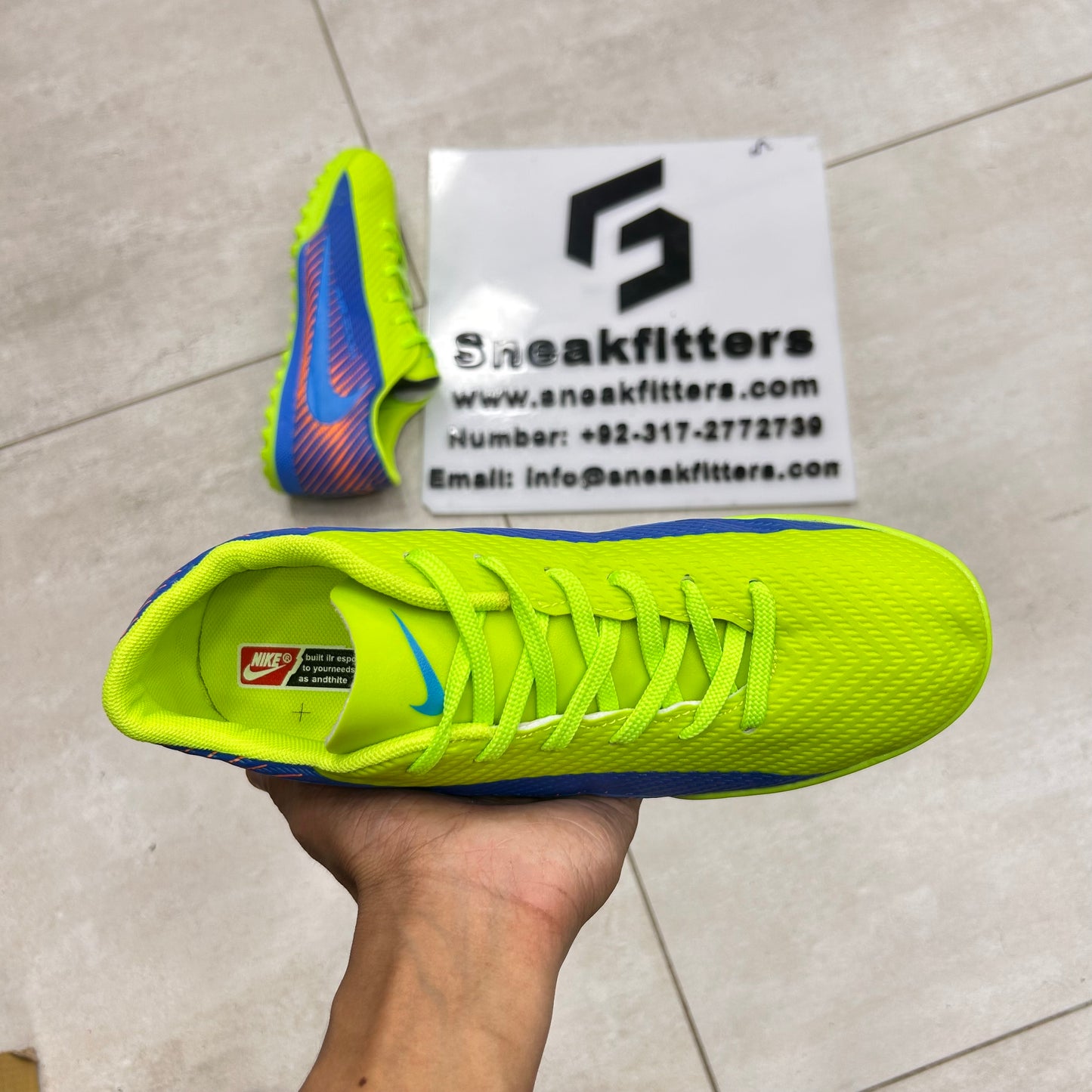 Football - NK Air Zoom - Gripper - Green Blue