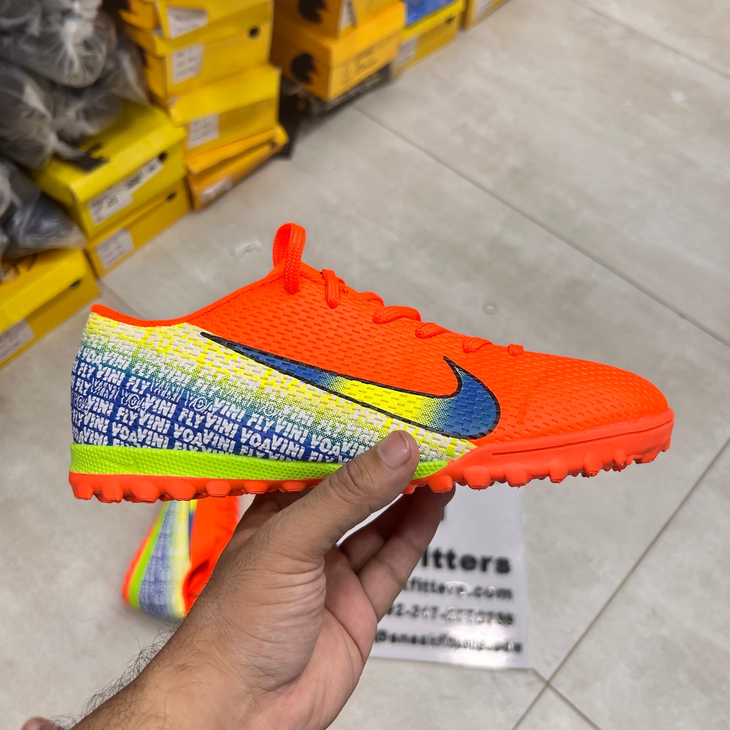 Football - NK Voavini Fly - Gripper - Orange with Blue