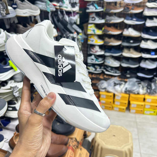 Adid -  Adizero Evo SL Cloud White with  Core Black  2.0