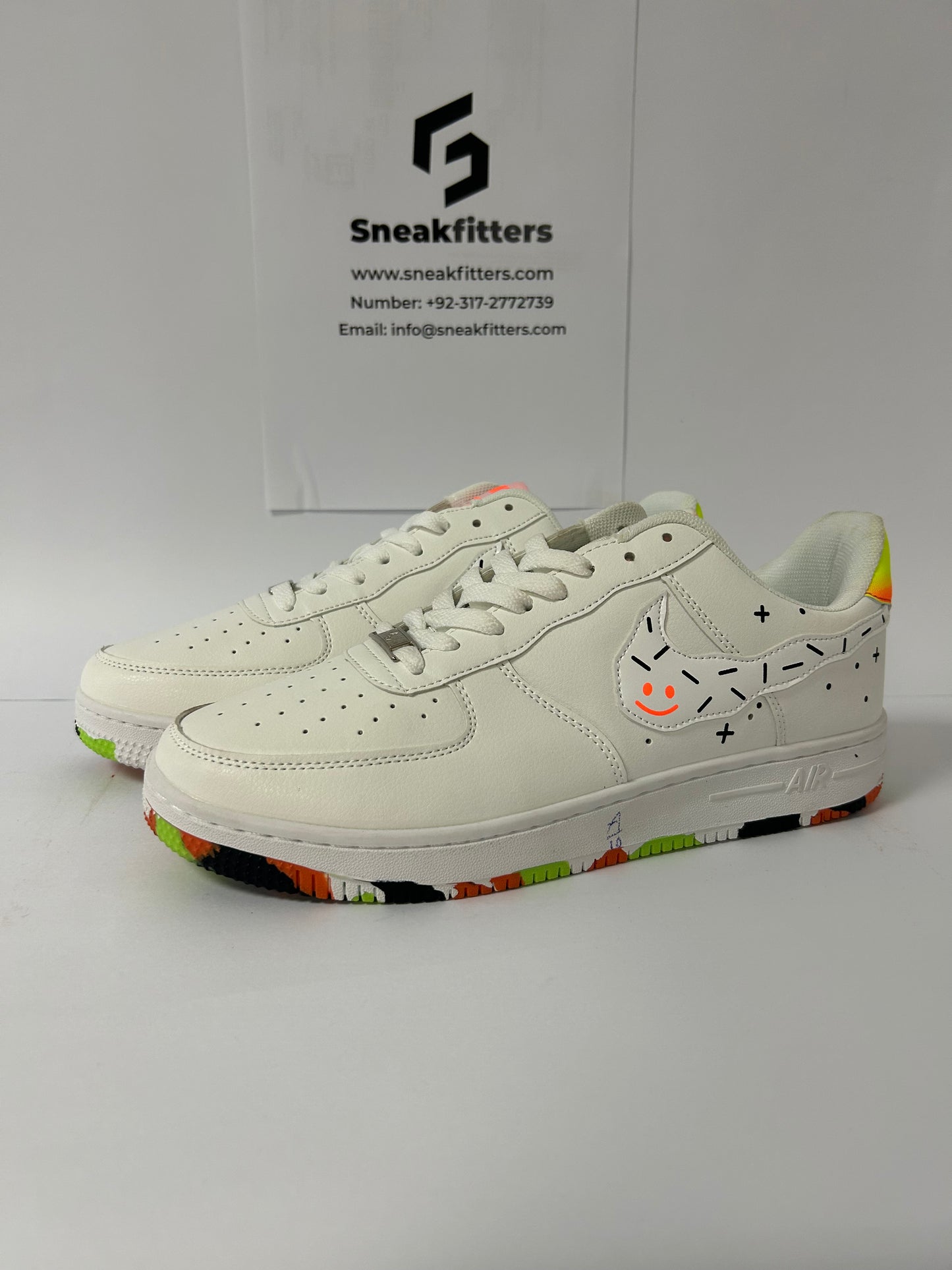 NKE Airforce 1 - Fashion - White Green