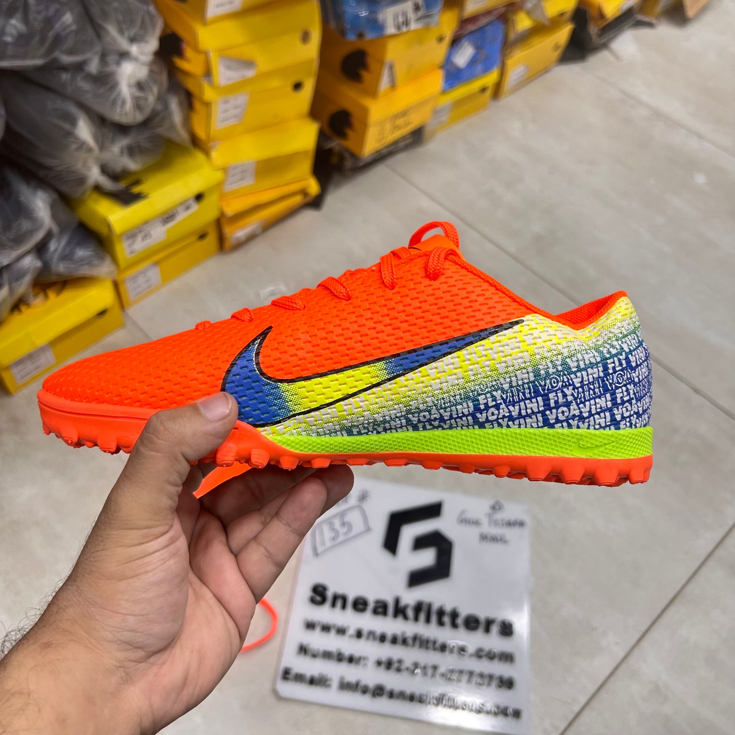 Football - NK Voavini Fly - Gripper - Orange with Blue