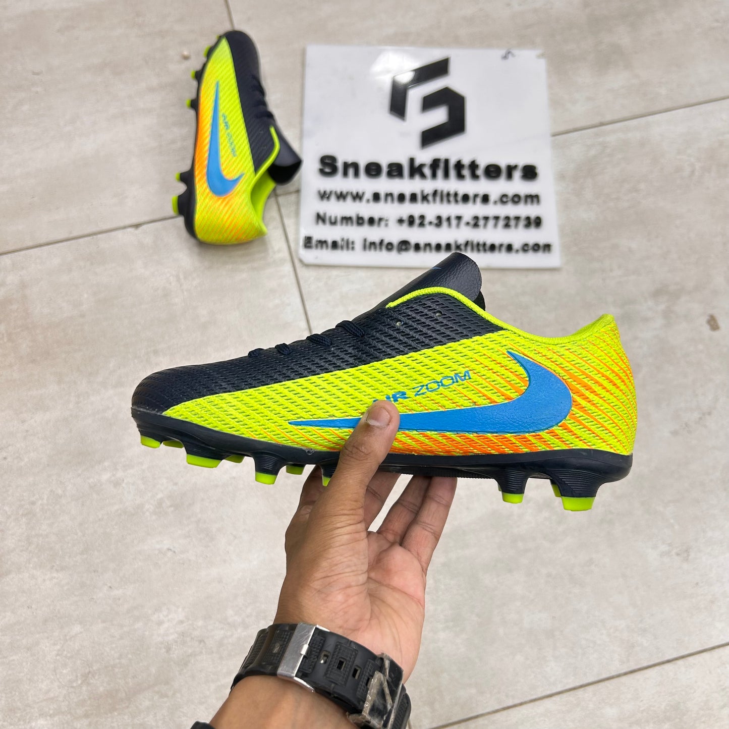 Football - NK Air Zoom - Toe - Black Green