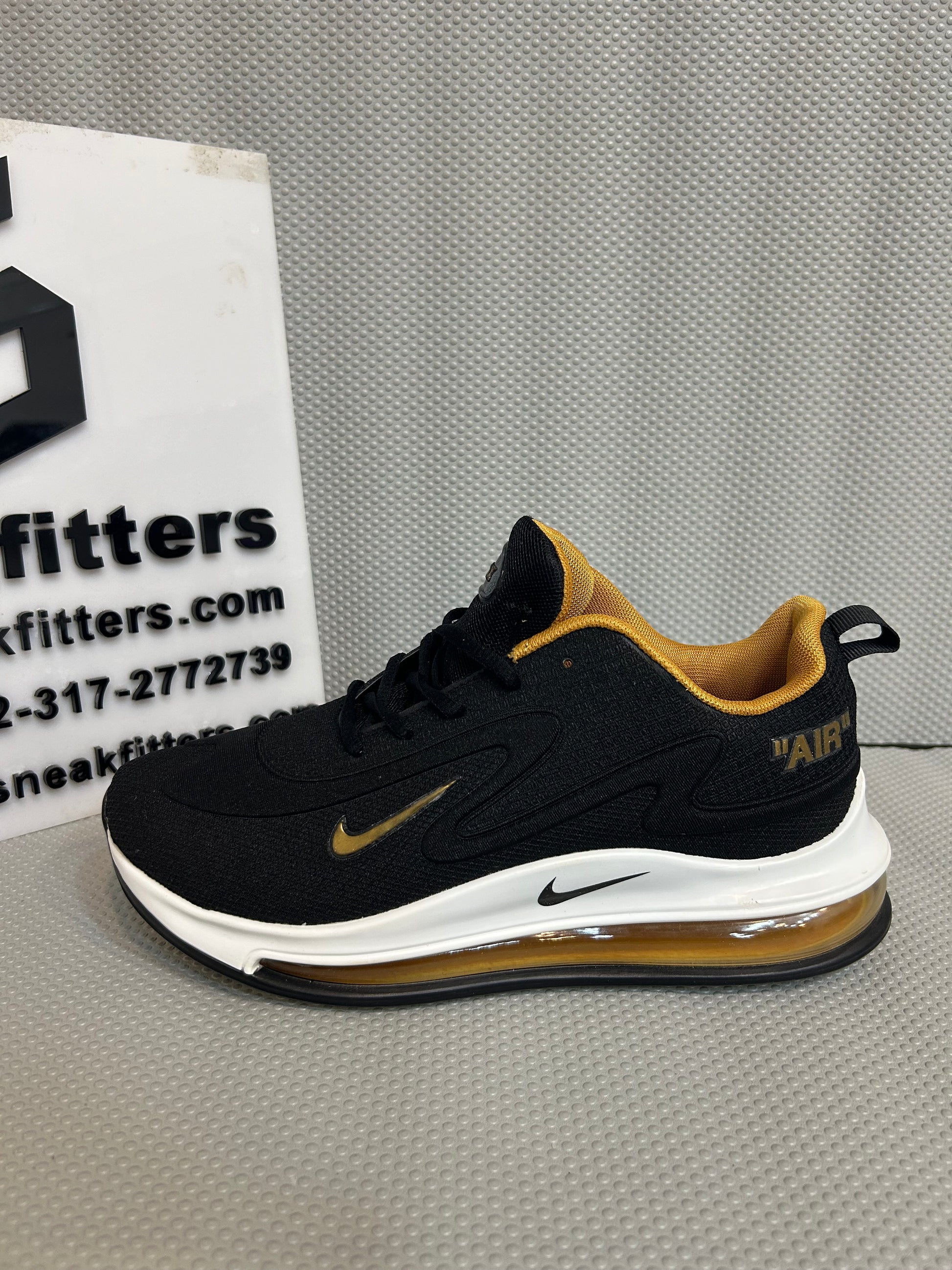 Nike Original New Nike 720 Air Max NKE Air Max 720 Black Golden
