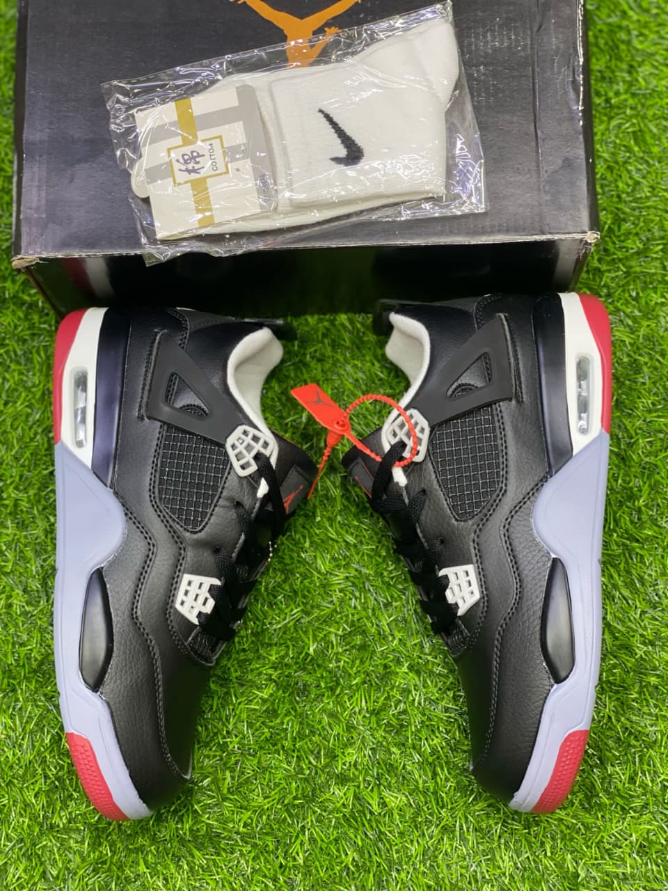 AR JDN 4 - Retro - Black with Red Grey