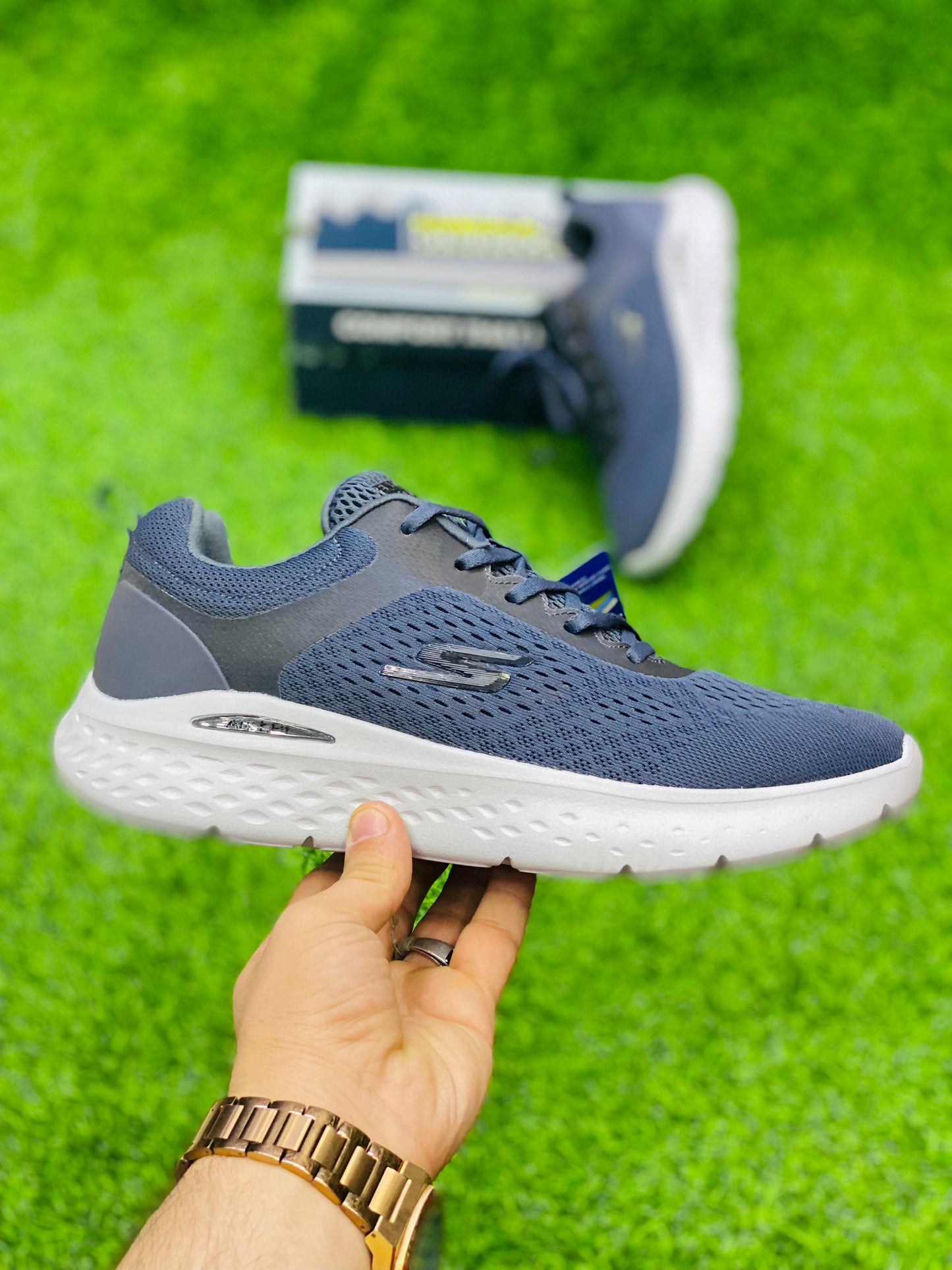 Skechers - Go Run -  Grey White