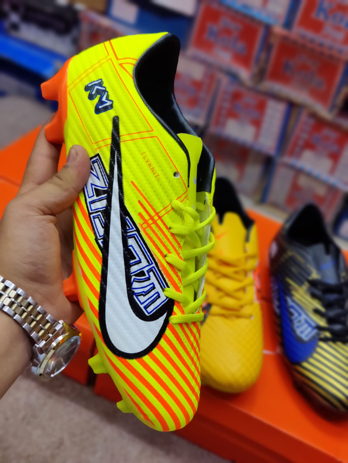 NKE - Football Boots - Yellow Orange