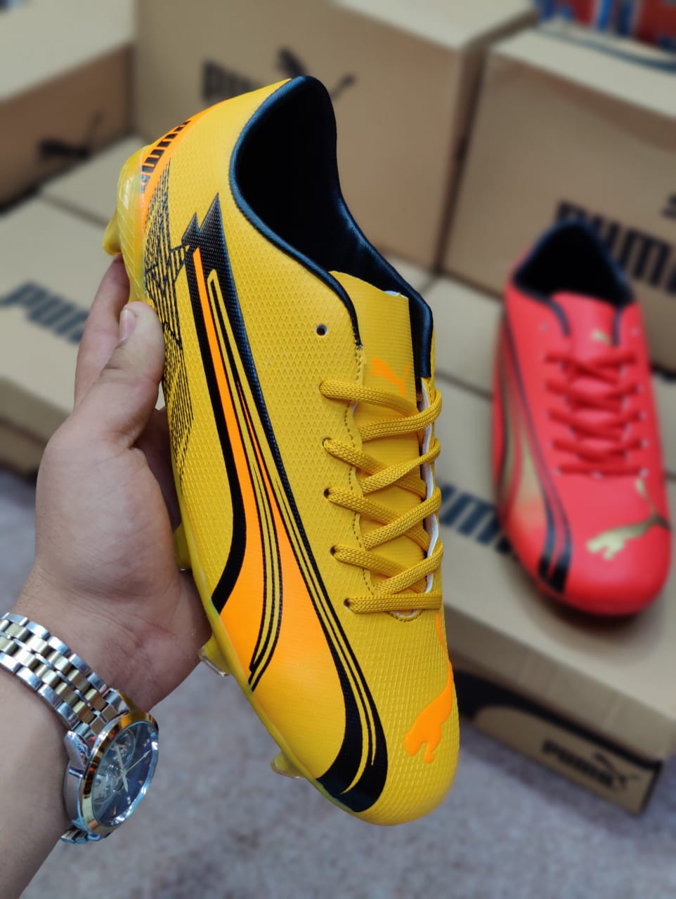 PMA - Football Boots - Mustard