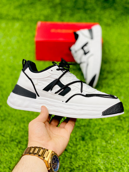 Fashion- Run Courts -  Black White 2.0