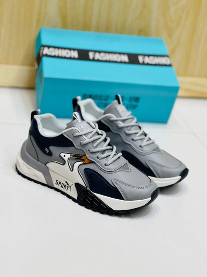 Fashion - Sport - Grey with White