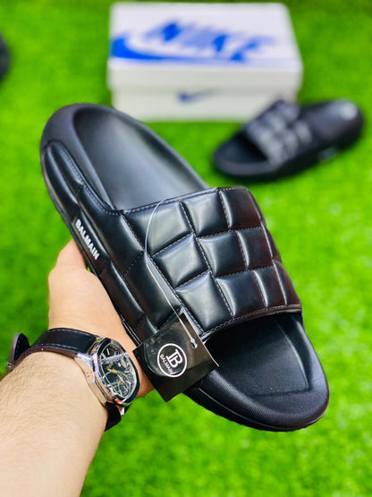 Balmain - Slides - All Black