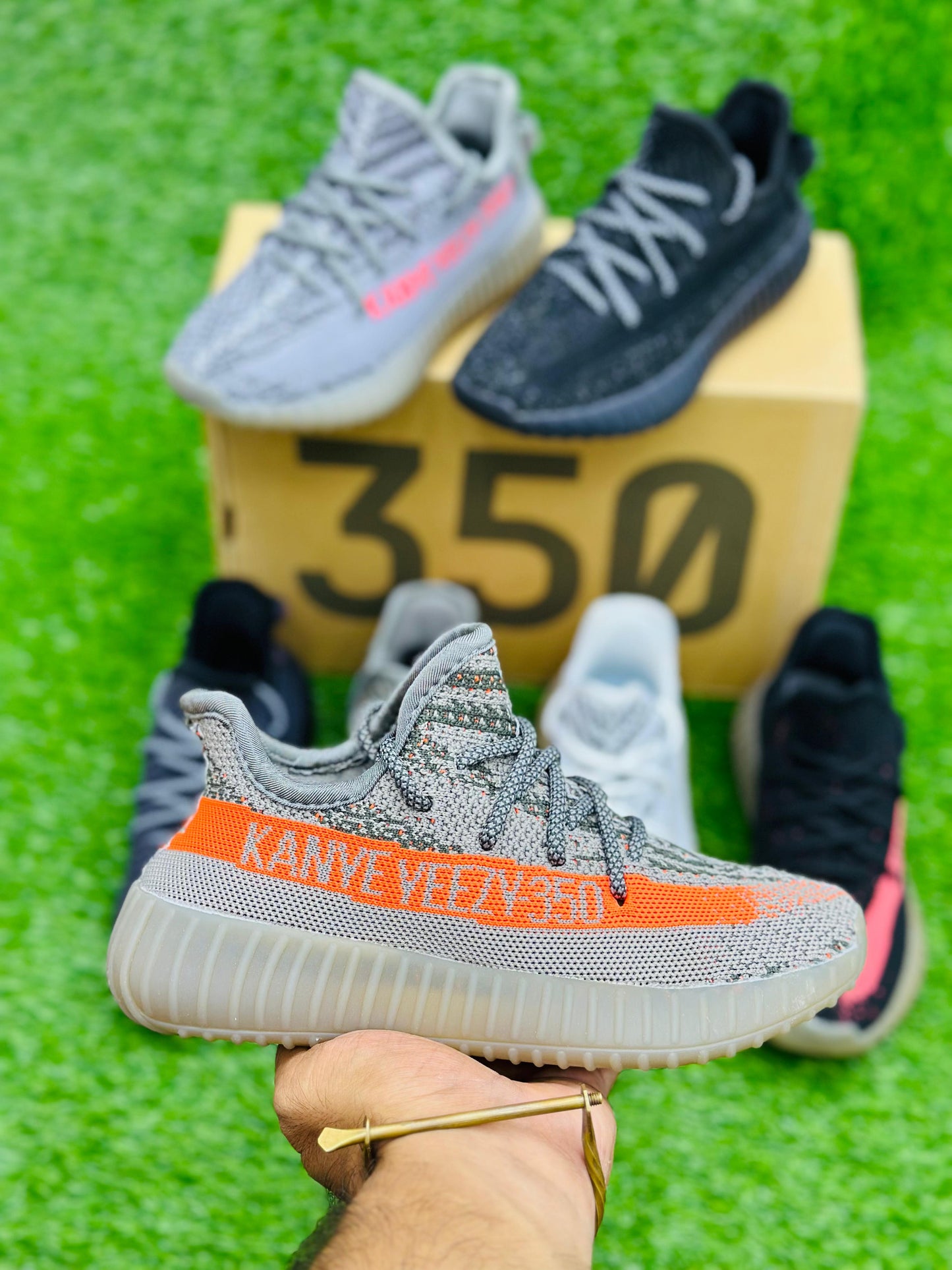 Yeezy - 350 - W - Gray Orange