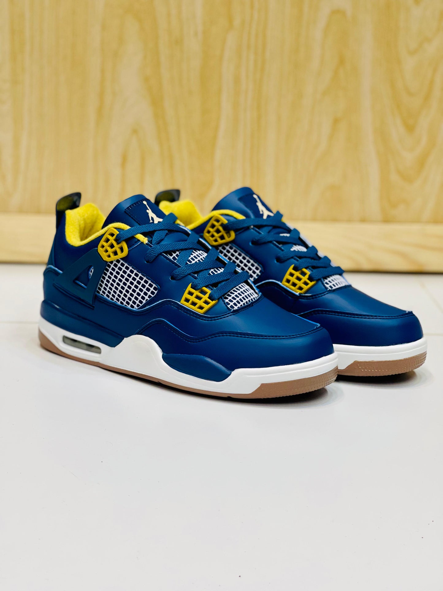 AR JDN 4 - Retro - Blue with Yellow