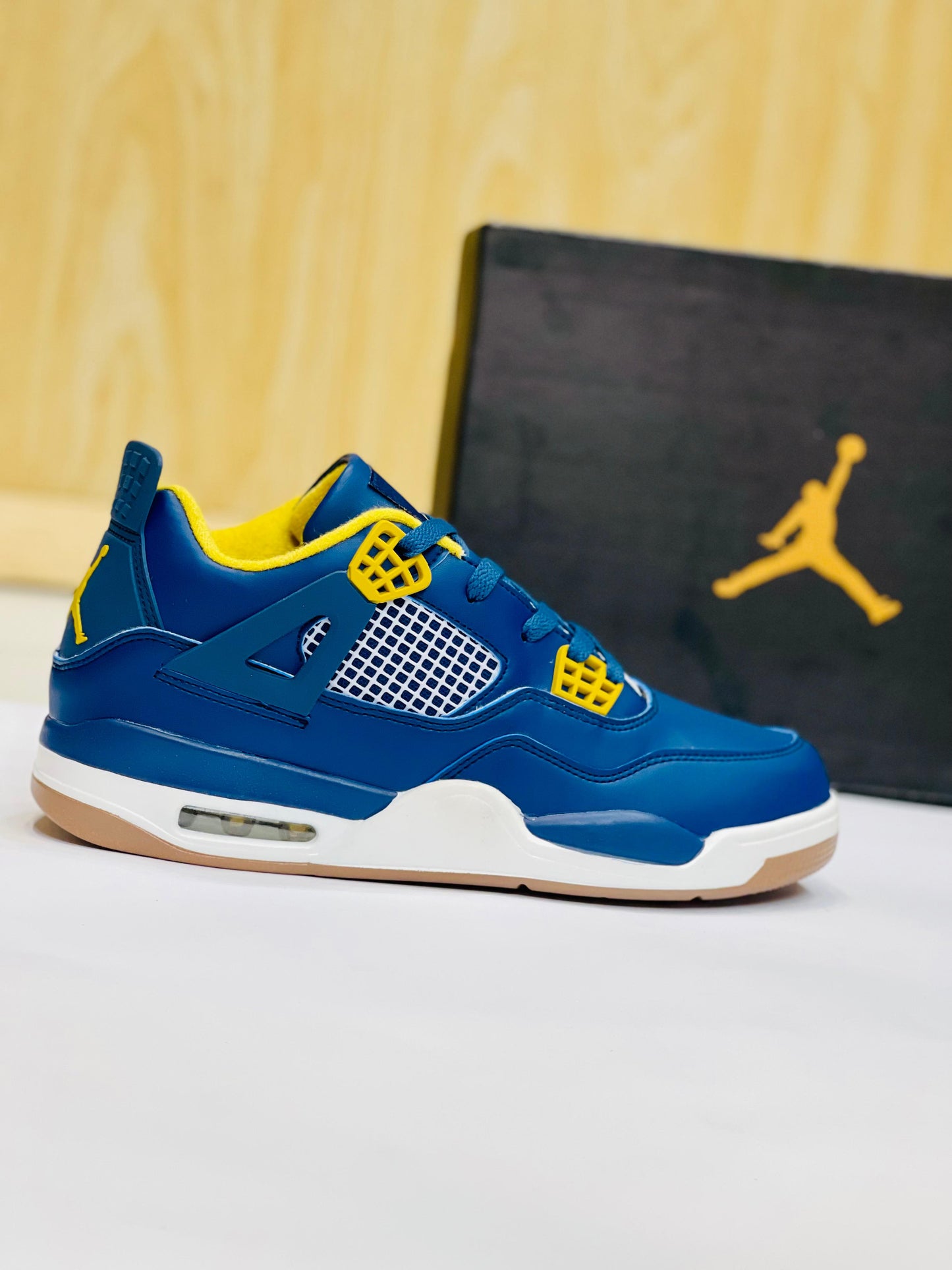 AR JDN 4 - Retro - Blue with Yellow