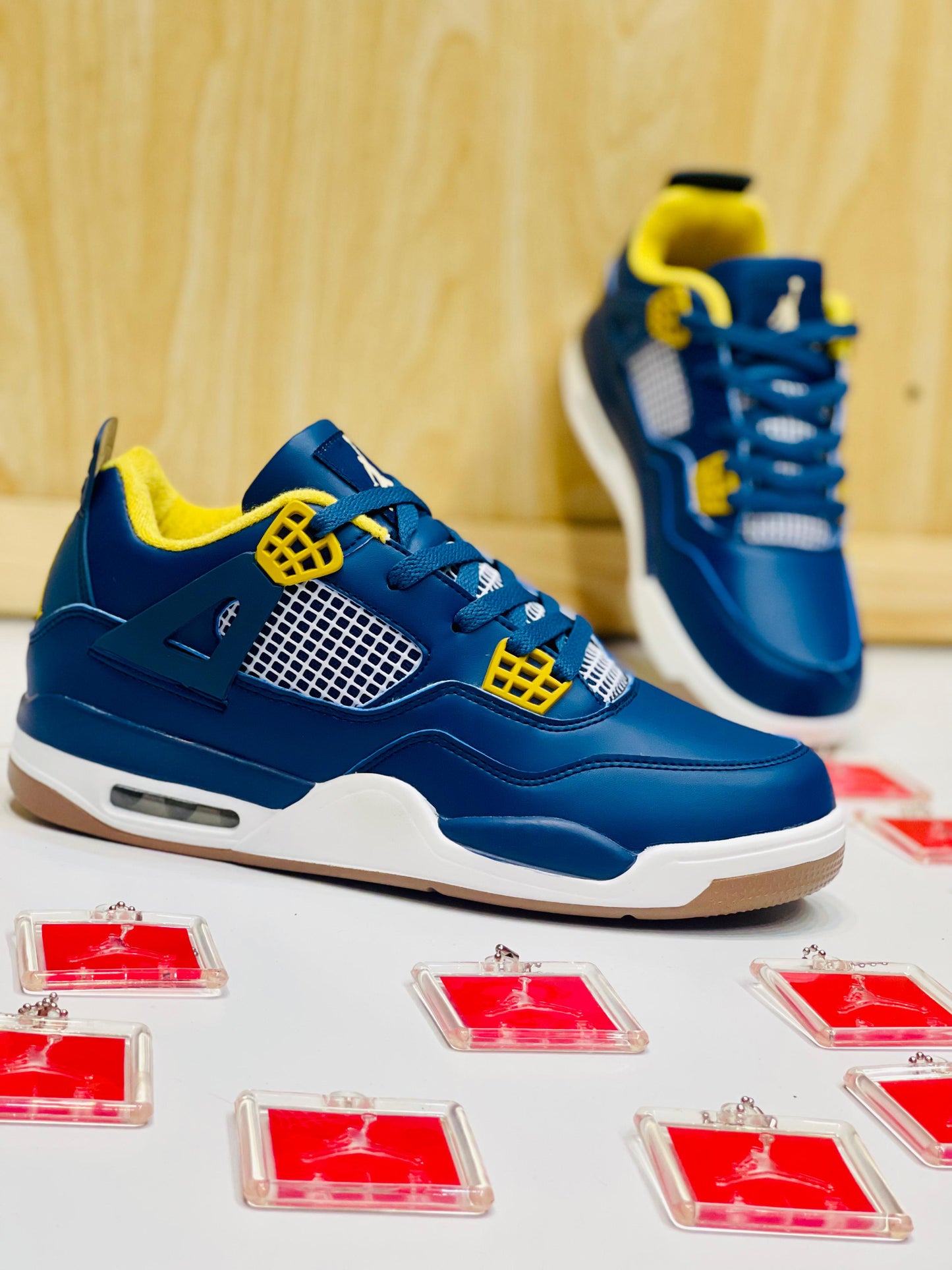 AR JDN 4 - Retro - Blue with Yellow