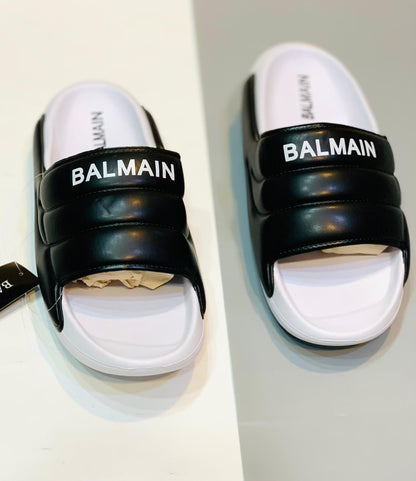 Balmain - Slides - D2 - White with Black