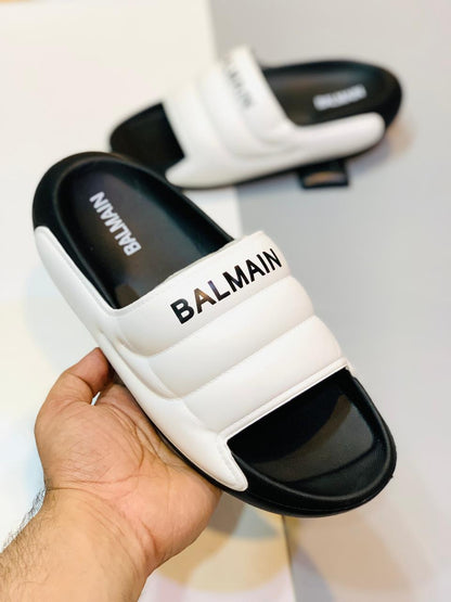 Balmain - Slides - D2 - Black with White