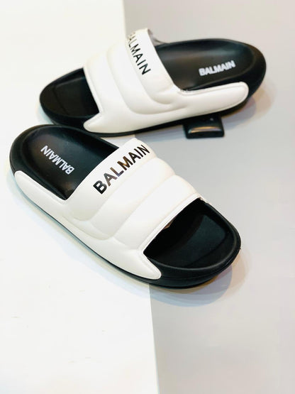 Balmain - Slides - D2 - Black with White