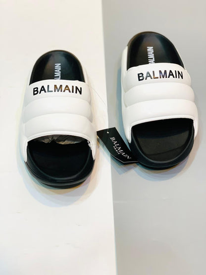 Balmain - Slides - D2 - Black with White