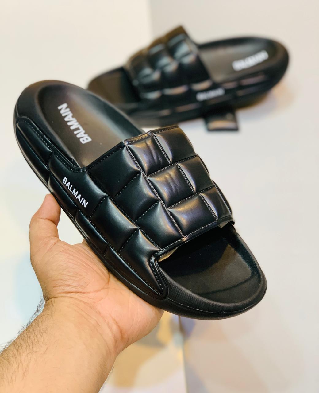 Balmain - Slides - All Black 2.0