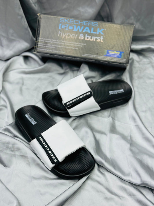 Skechers - Hyper Burst Slides - D1 - Black White