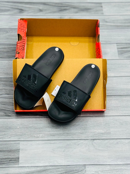 Adid - Slides - All Black