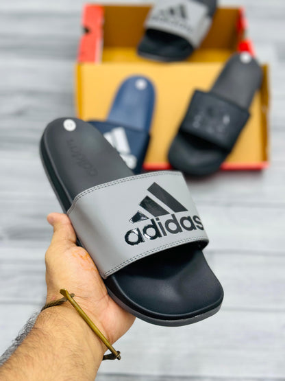 Adid - Slides - Gray Black