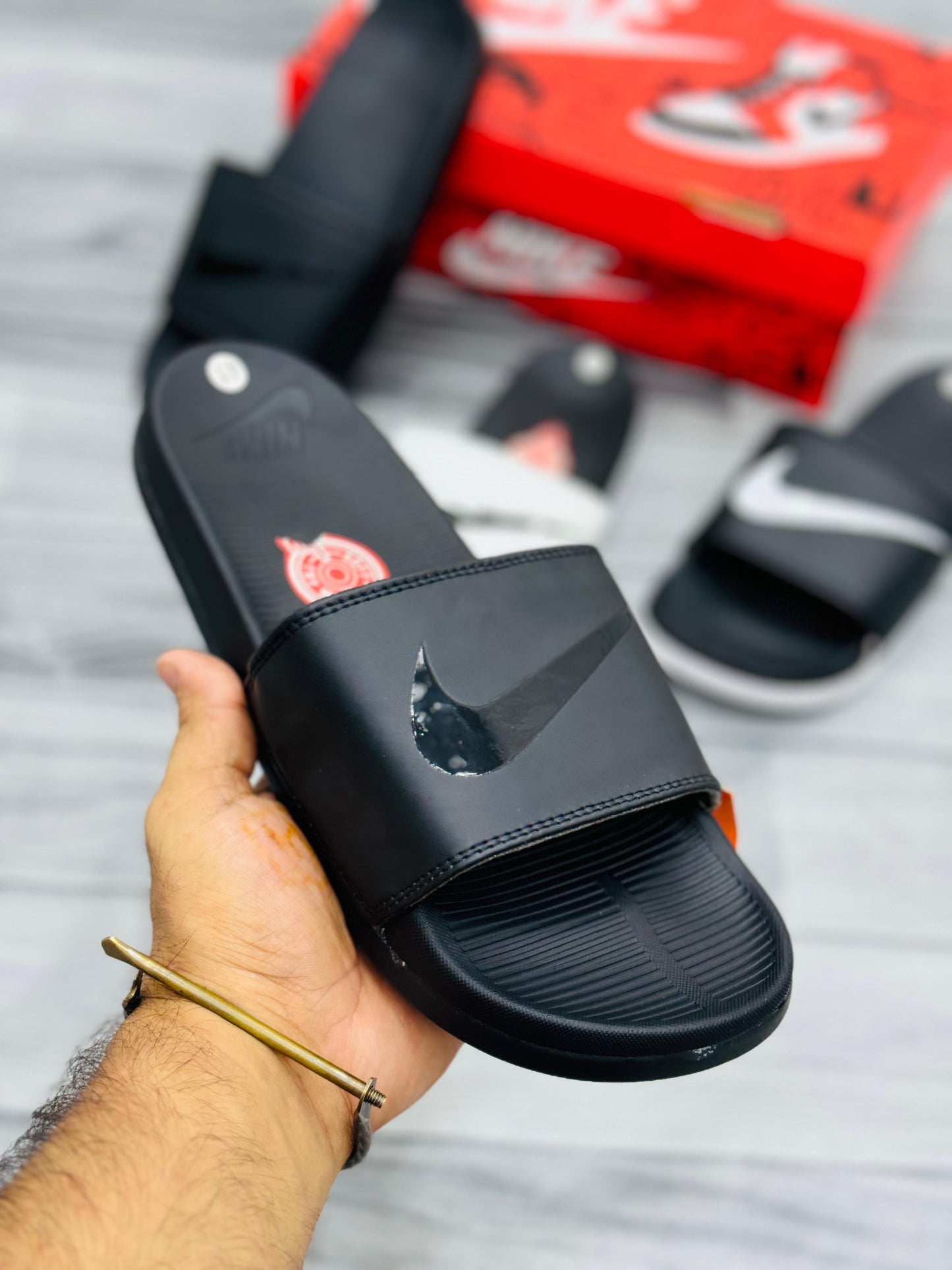 NKE - D1 - Slides - All Black