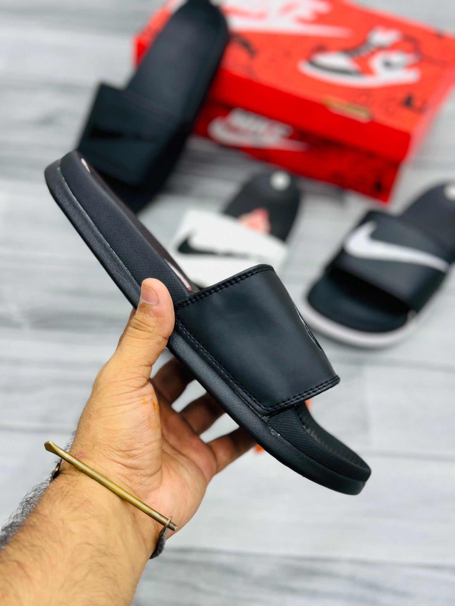 NKE - D1 - Slides - All Black