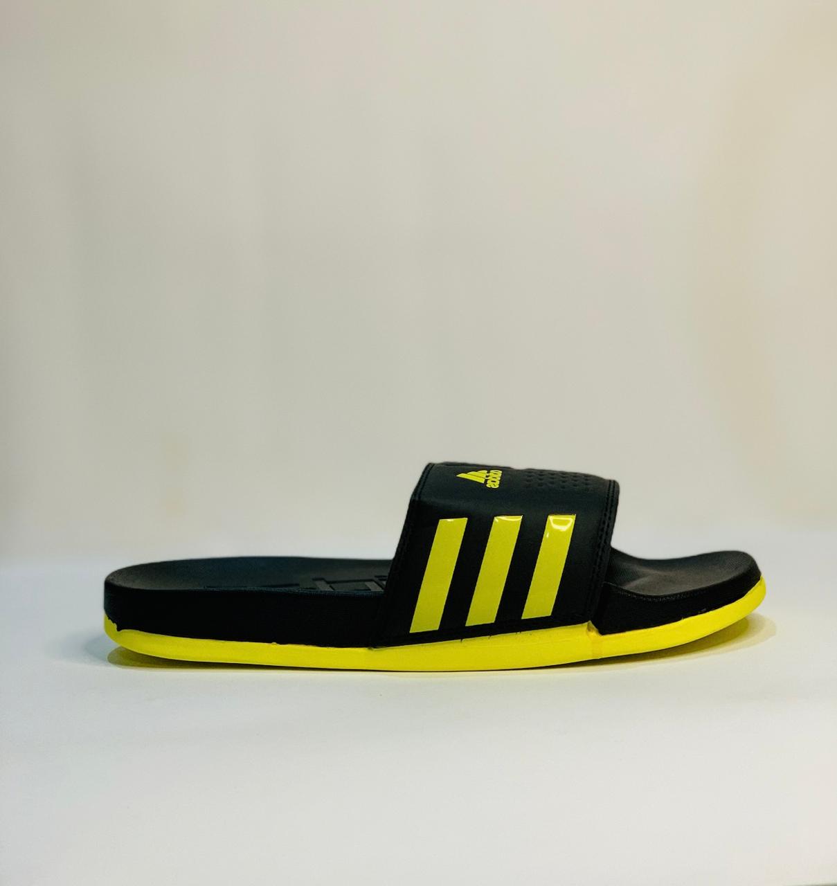 Adid - Slides - D4 - Black Yellow