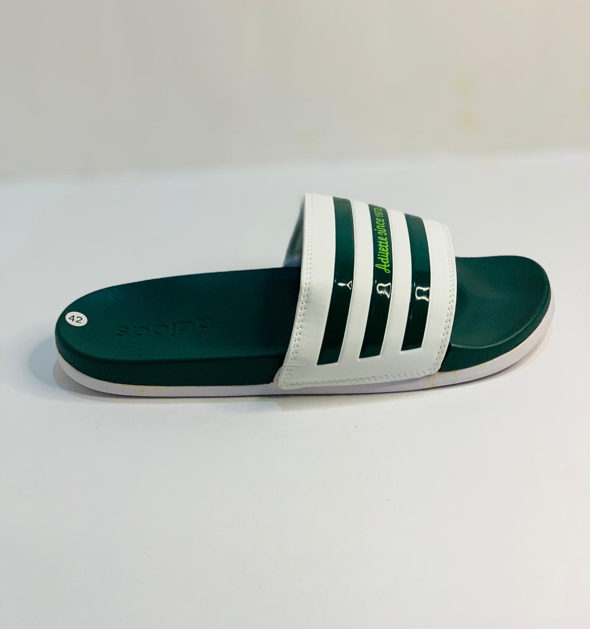 Adid - Adilette 1972 - Green with White Line