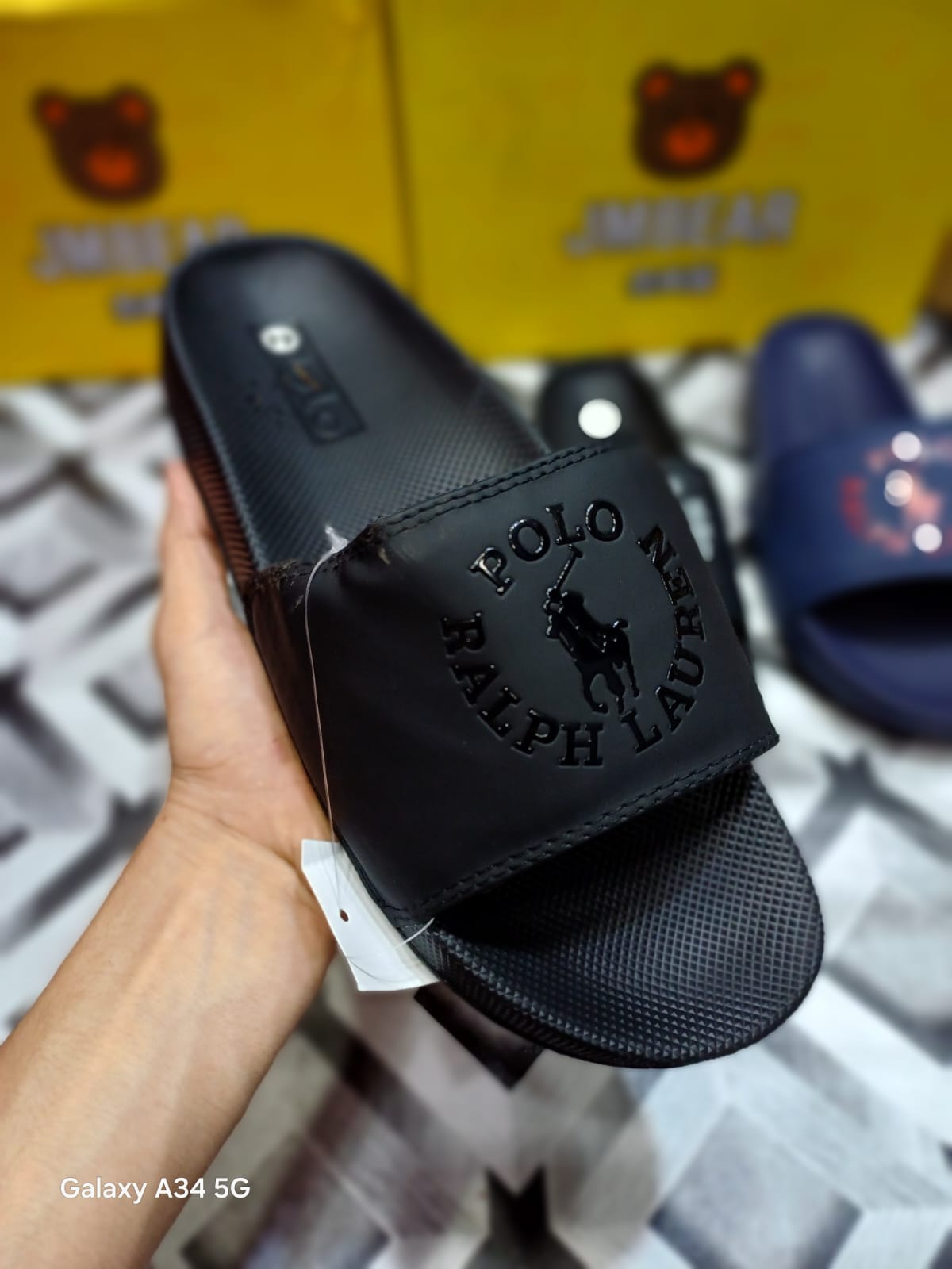 POLO - Slides - All Black