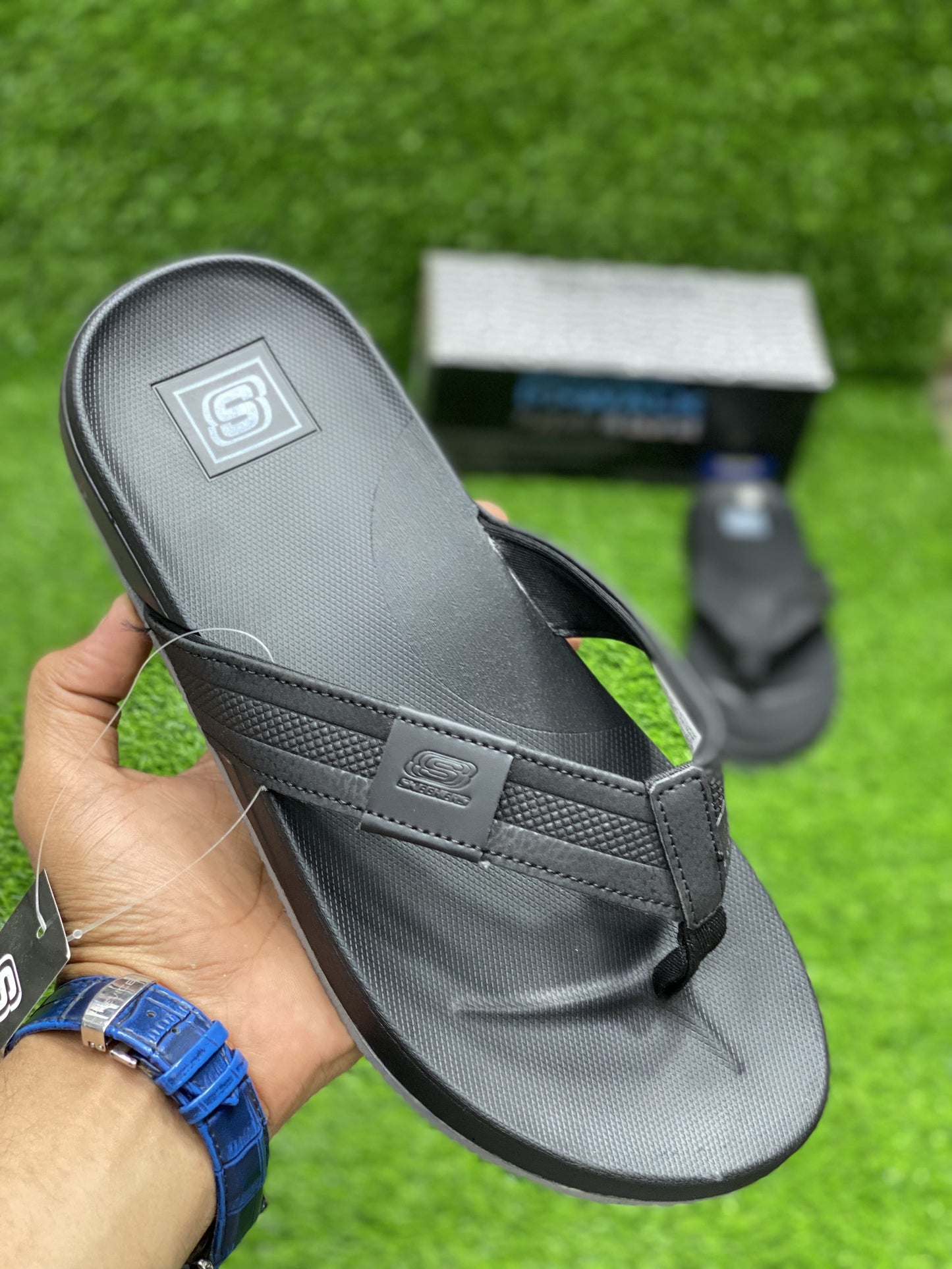 Skechers - CrossFlex Slides - D3 - All Black