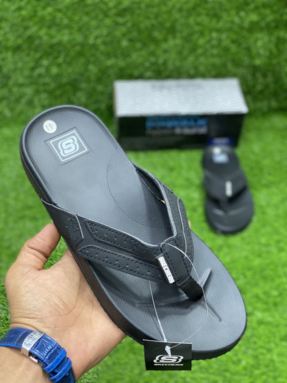 Skechers - CrossFlex Slides - D2 - All Black