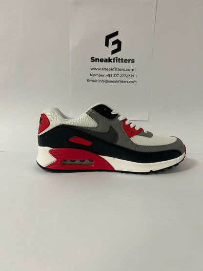 NKE Air Max 90 - White Red (Sale)