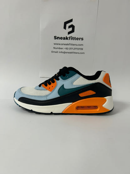 NKE Air Max 90 - White Orange