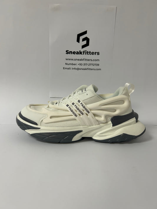Balmain - DMX Trail Shadow Sneakers - White Blue (Sale)