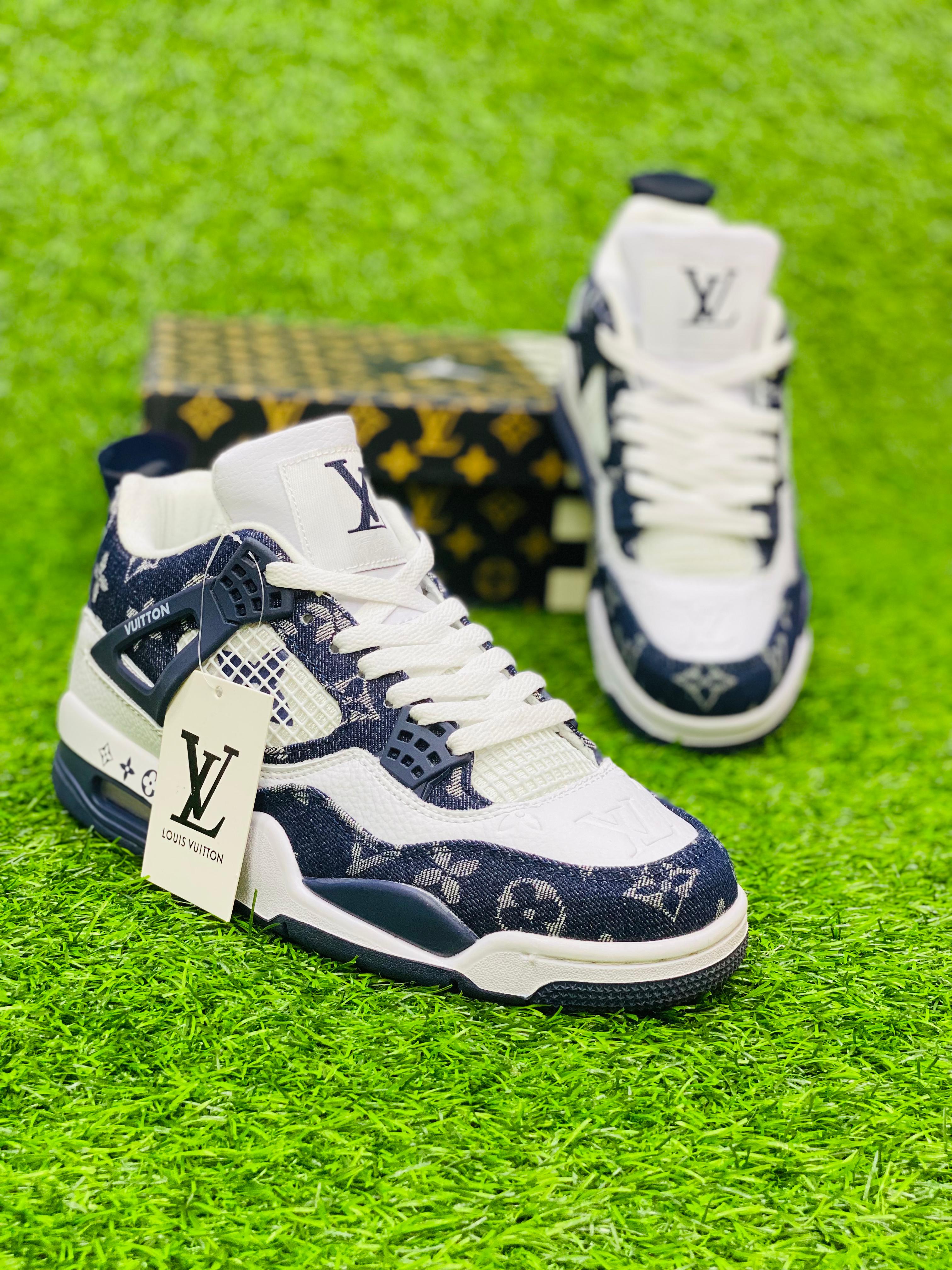 AR JDN 4 - LV - Black White | Sneakfitters