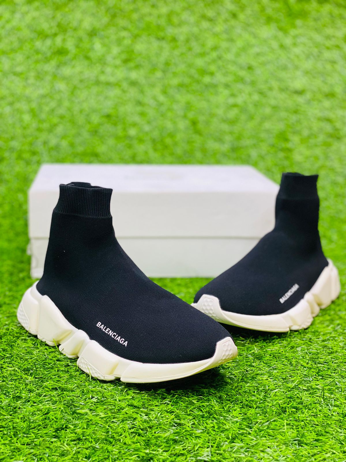 Balenciaga - Knit Speed Trainer Sneakers - Black