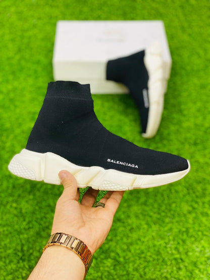 Balenciaga - Knit Speed Trainer Sneakers - Black