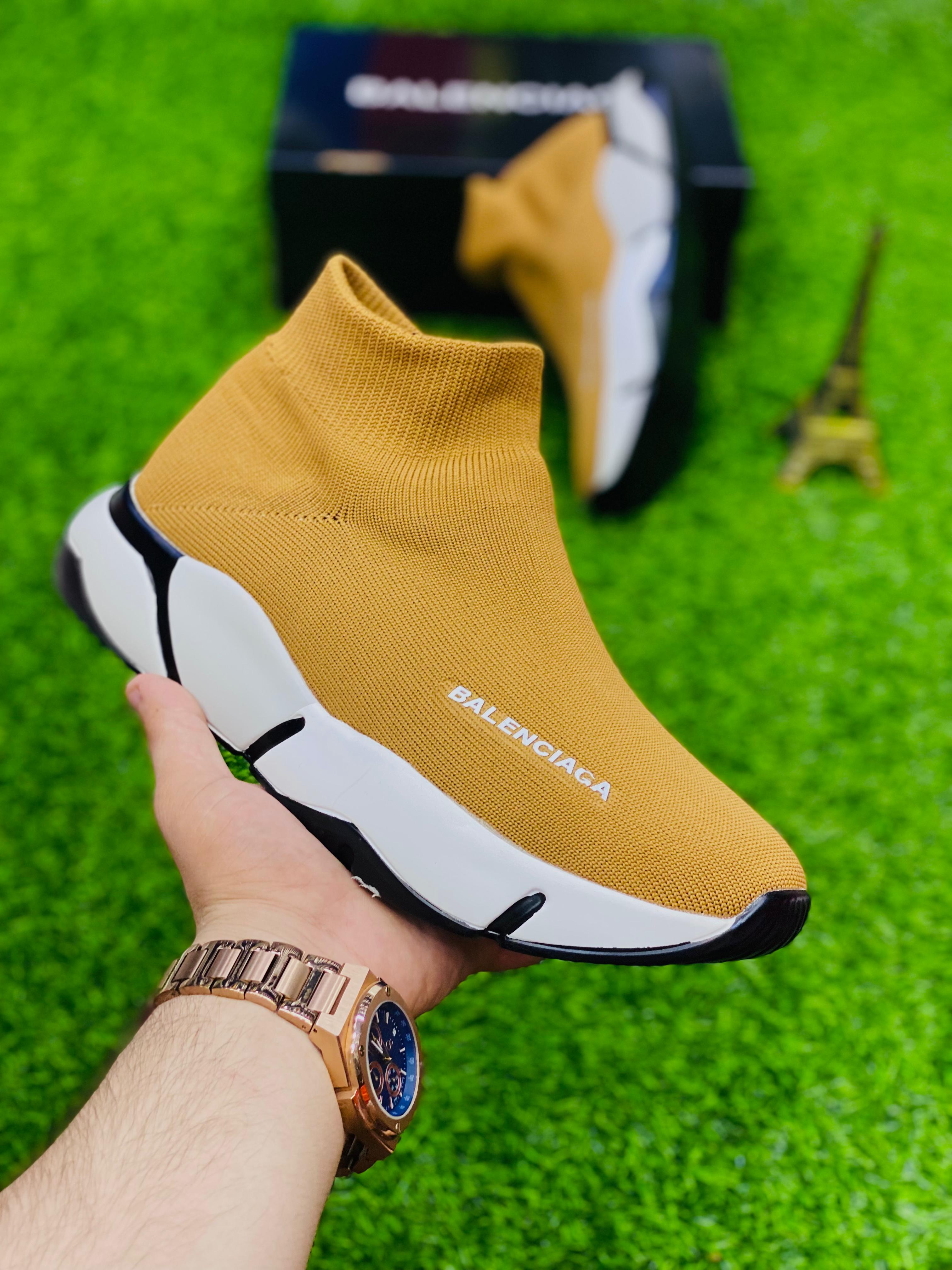 Balenciaga Speed Trainer Mustard Sneakfitters