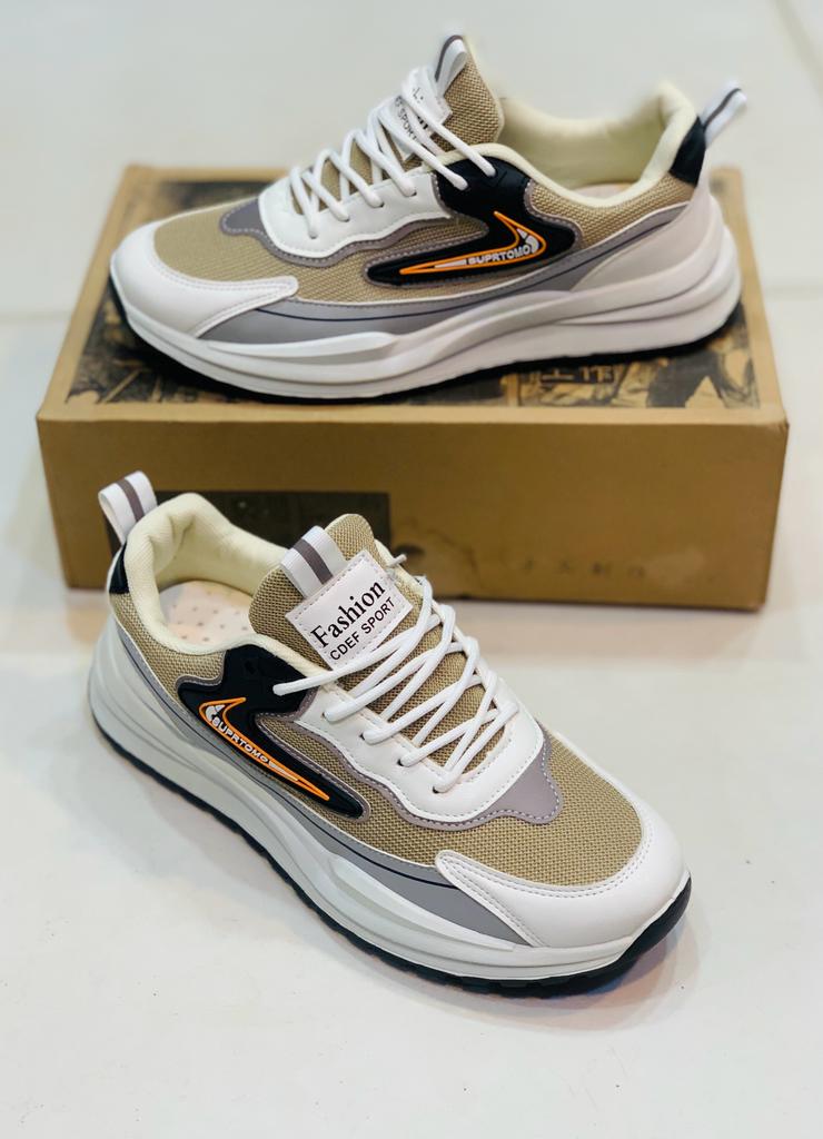 Fashion - Calcetto Plus Sneakers - White Khaki