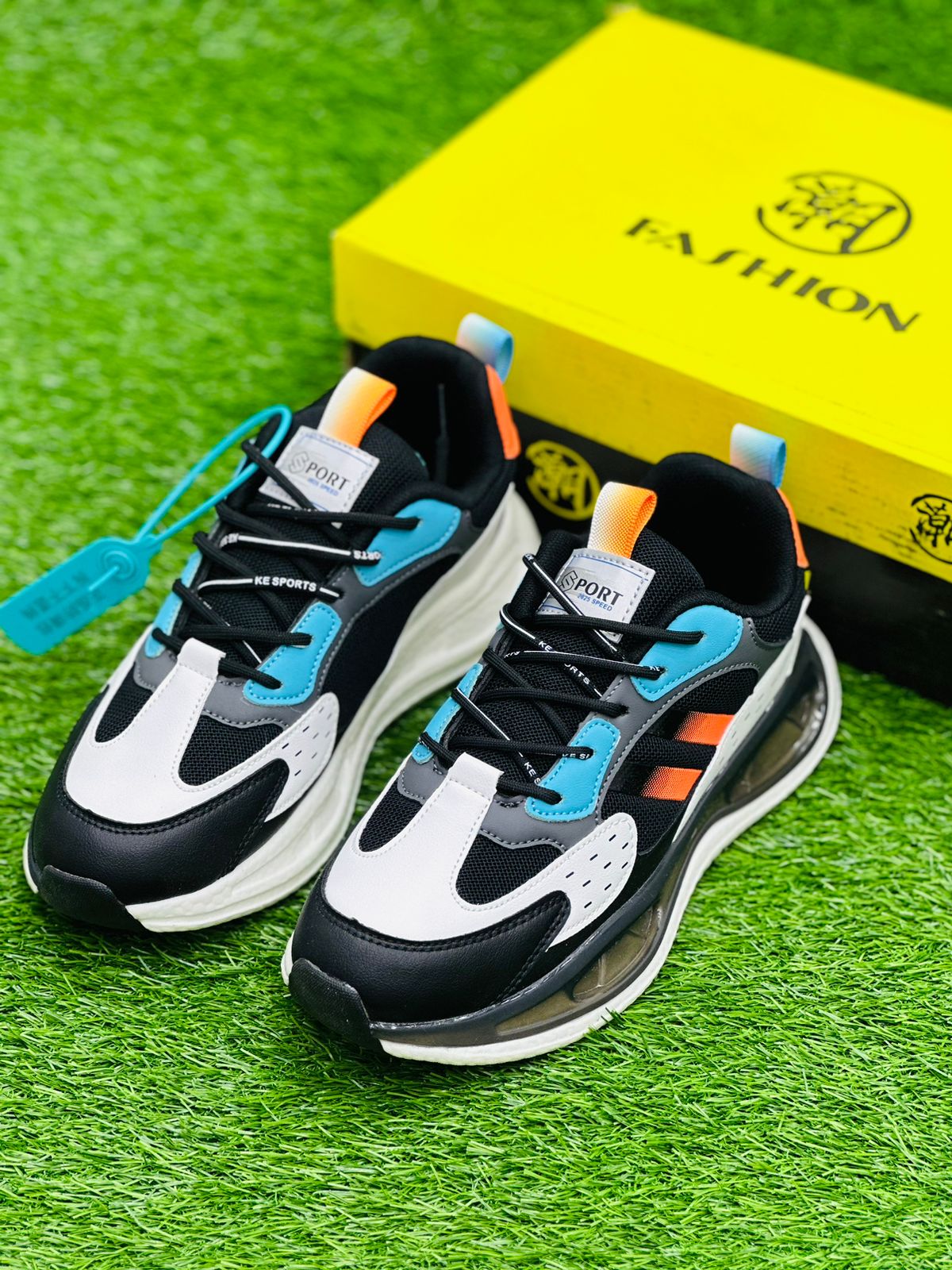 Fashion - Efekt Energy Sneakers - Black Blue White