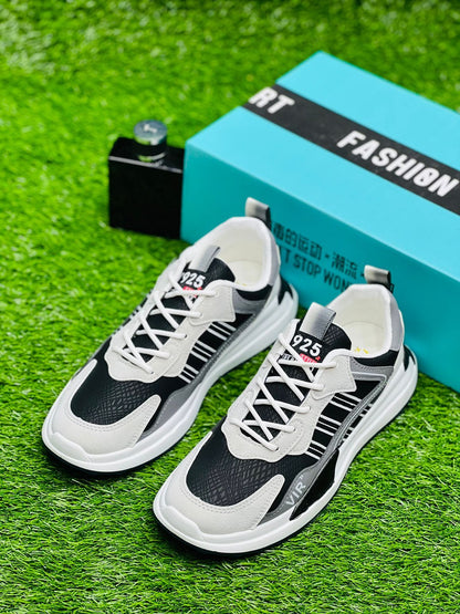 Fashion - Shien Adon Sneakers - Black Grey White