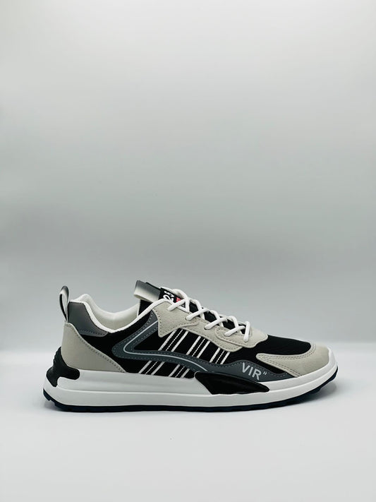 Fashion - Shien Adon Sneakers - Black Grey White