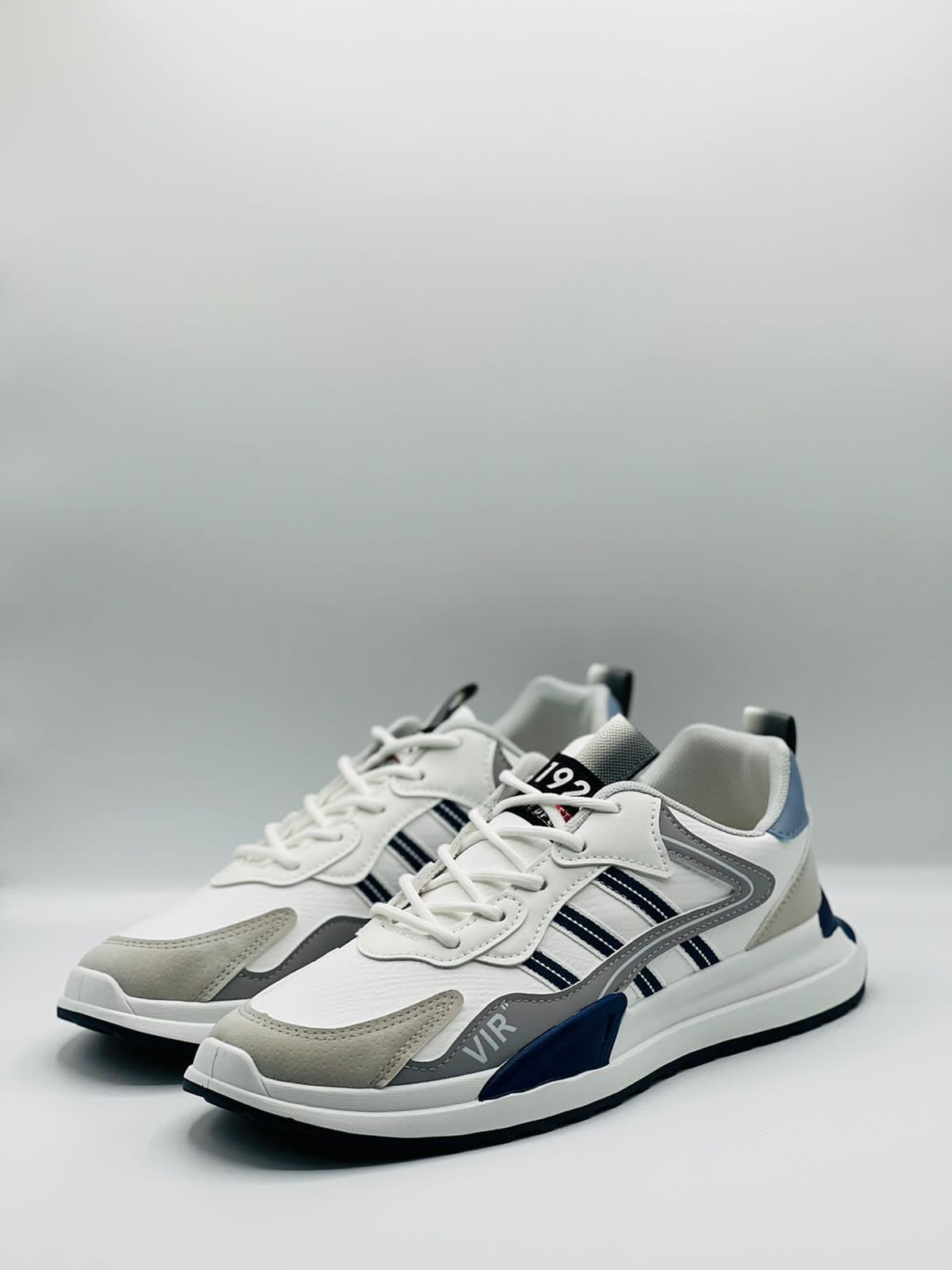 Fashion - Shien Adon Sneakers - White Blue