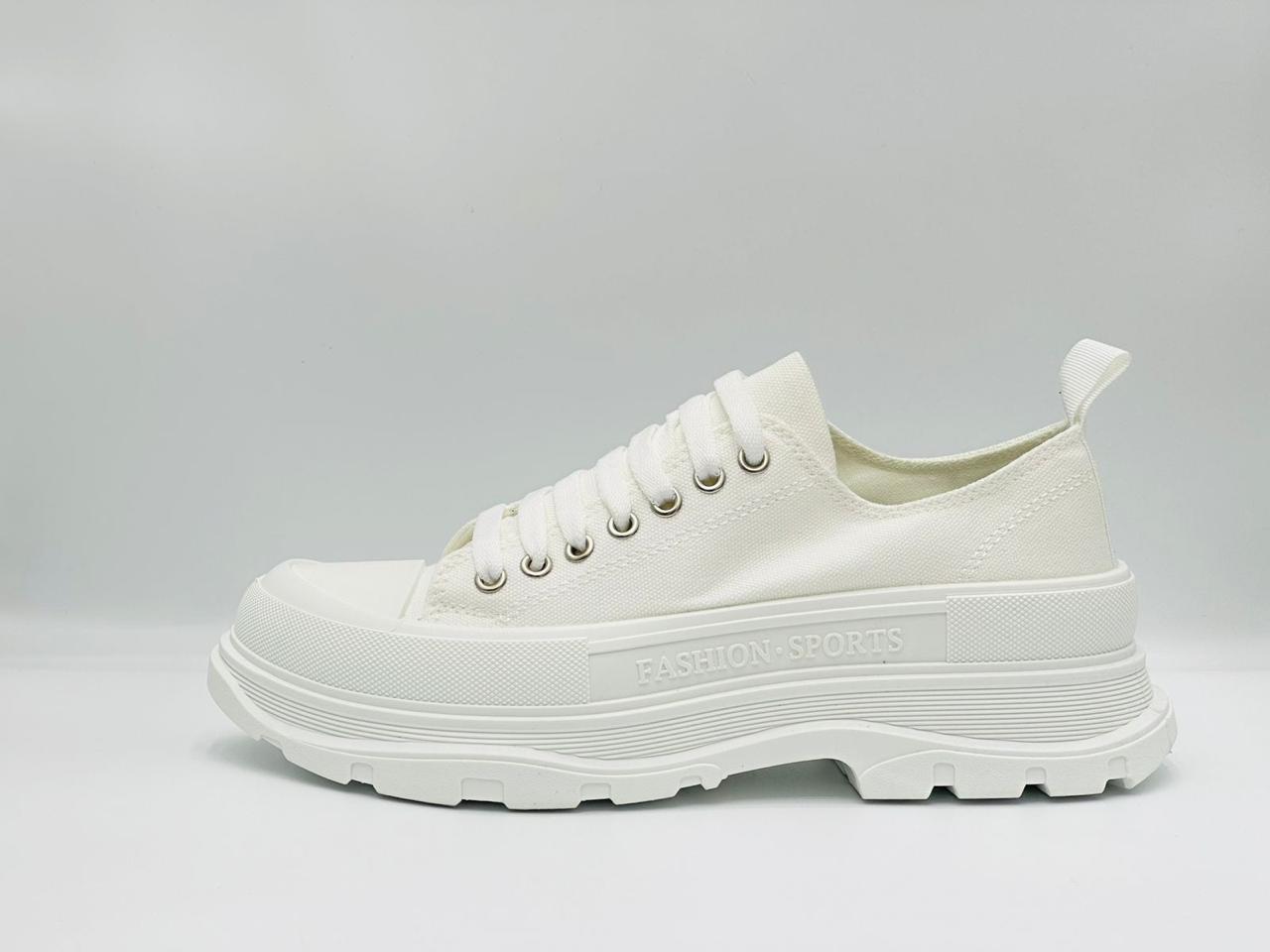 Fashion - Tread Slick Sneakers - White