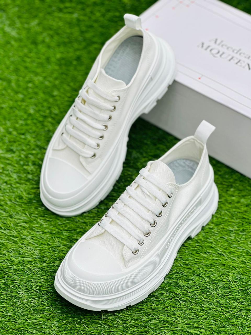 Fashion - Tread Slick Sneakers - White